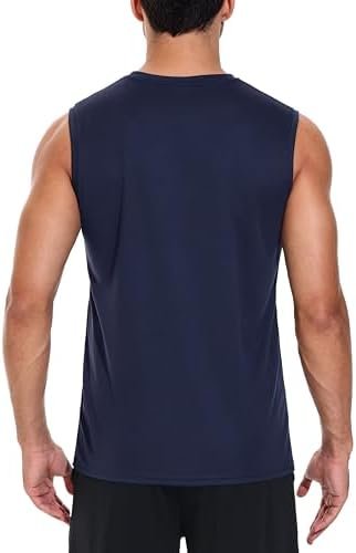 Mens 3 Pack Quick Dry Tank Tops, Moisture Wicking, Mesh Lightweight T-Shirts, Athletic Weightlifting Sleeveless