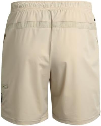 Men's Active Shorts - Athletic Performance Gym Shorts, Reflective Trim - 8" Inseam Running Shorts, Zip Pockets (S-XL)