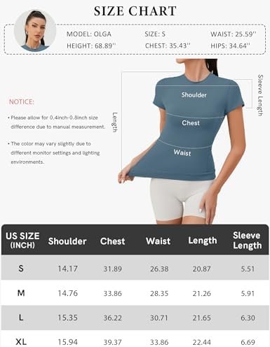 Women's Workout Shirt Athletic Compression T-Shirt Yoga Gym Sports Basic Top