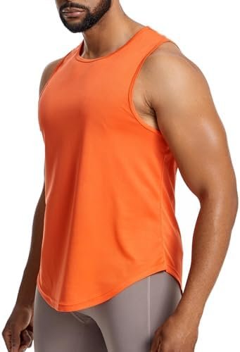 Men's Mesh Tank Tops Swim Workout Muscle Sleeveless Fitness Running Summer Dry Fit Training T-Shirt Athletic Clothes