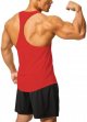 Men's Y Back Tank Top Bodybuilding Muscle Workout Athletic Running Gym Tank Top