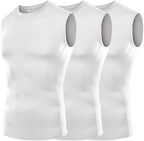 4, 3, 2 Pack Men's Compression Shirts Sleeveless Tank Top Athletic Sports Workout Running Base Layer Active