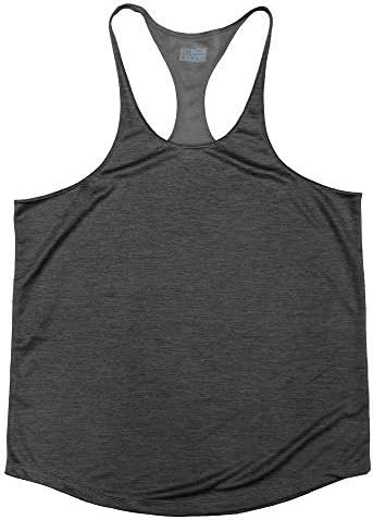 Men's Bodybuilding Tank Tops Y-Back Gym Fitness Workout Training Running T-Shirts Athletic Quick Dry Top