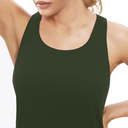 Workout Tank Tops for Women Yoga Tops Loose fit Womens Backless Sleeveless Open Back Running Muscle Tank Shirts