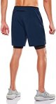 Men's 2 in 1 Active Running Shorts, Quick Dry Exercise Workout Shorts, Gym Training Athletic Shorts with Pockets