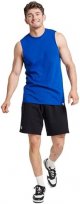 Athletic Men's Cotton Performance Sleeveless Muscle T-Shirt,Royal,Large