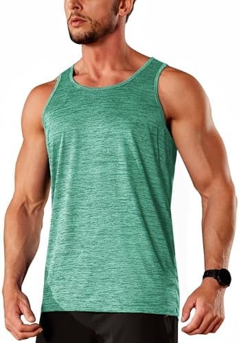 Men's Tank Tops Quick Dry Sleeveless Workout Muscle Shirt Athletic Bodybuilding Gym Performance Tee Shirts