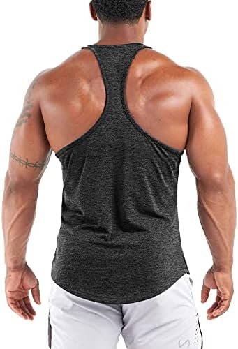 Men's Workout Tank Tops Athletic Quick Dry Y-Back Tops Bodybuilding Muscle Shirts for Gym(1 Or 3 Pack)