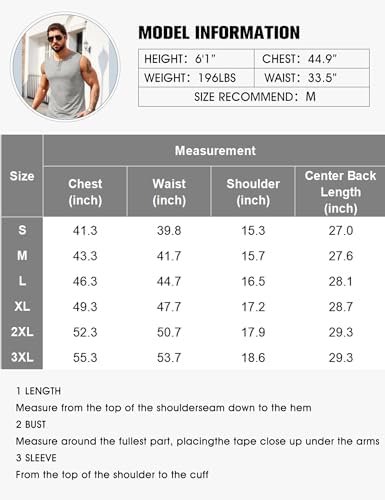 Men's Casual Tank Top Sleeveless Shirts Muscle Fit T Shirt