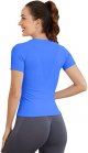 Short Sleeve Workout Tops for Women, Seamless Workout Shirts for Women, Yoga Athletic Shirts Soft Gym Tops