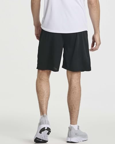 3 Pack: Men's 2 in 1 Dry-Fit 7" Running Workout Gym Shorts with Compression Liner (Available in Big & Tall)