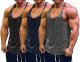 Men's Bodybuilding Tank Tops Y-Back Gym Fitness Workout Training Running T-Shirts Athletic Quick Dry Top