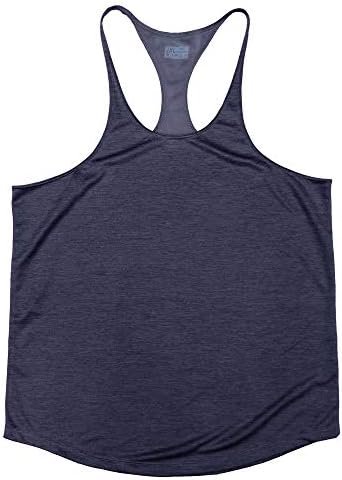 Men's Bodybuilding Tank Tops Y-Back Gym Fitness Workout Training Running T-Shirts Athletic Quick Dry Top