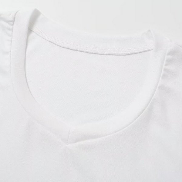 Sports short sleeved white T-shirt