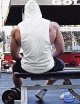 Men's Workout Hooded Tank Tops Sports Training Sleeveless Gym Hoodies Bodybuilding Cut Off Muscle Shirts